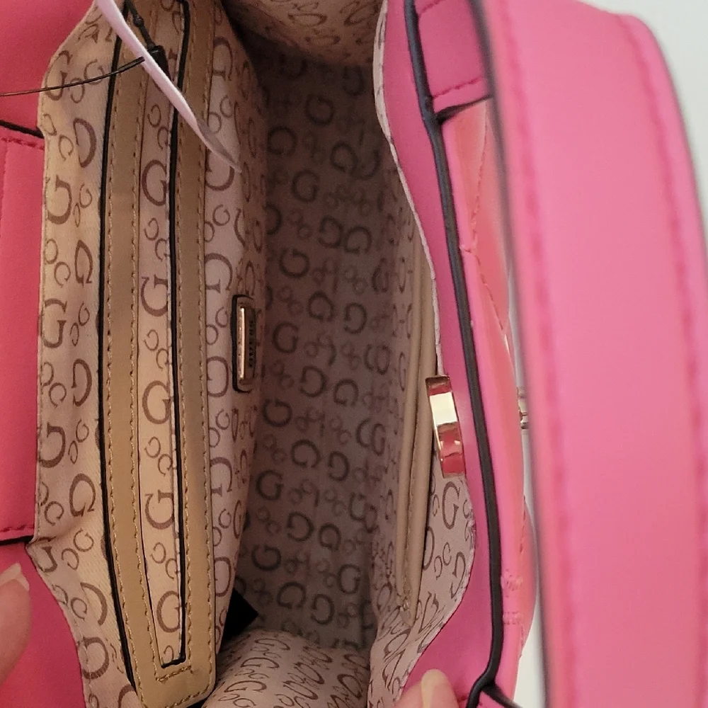 Pink Guess Crossbody Handbag - Picture 3 of 6